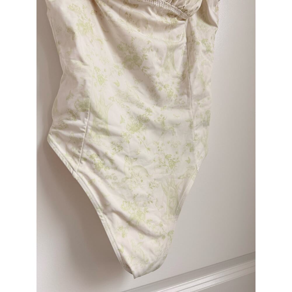 Frankies Biknis Fawn Ruffle One Piece Swimsuit XS Beach Summer Bella Hadid - Picture 6 of 7